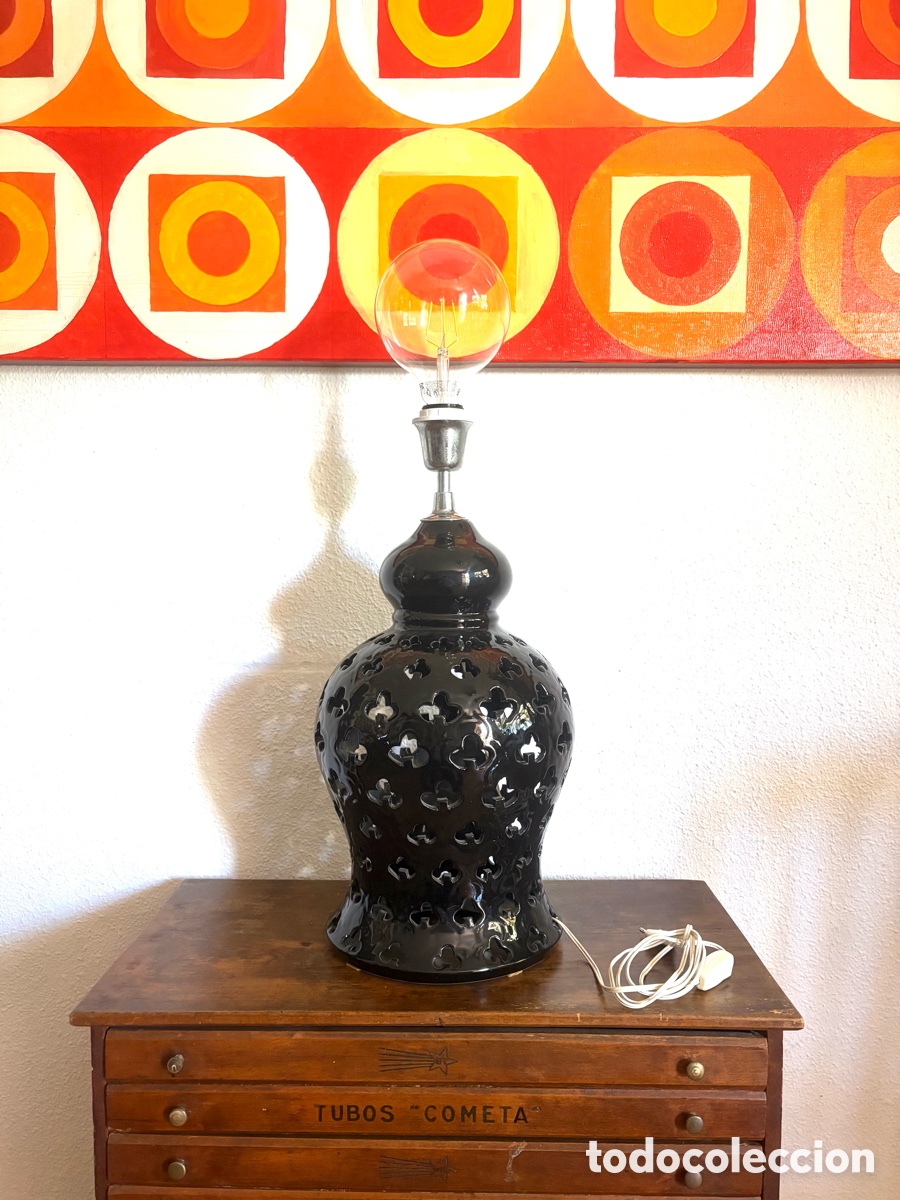 Vintage: GRAN L&Aacute;MPARA DE MESA VINTAGE - Foto 3
