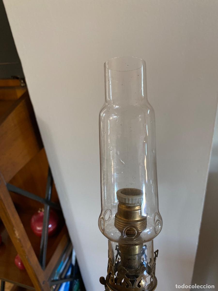Vintage: Aplique antiguo de gas, convertido a electru - Foto 2