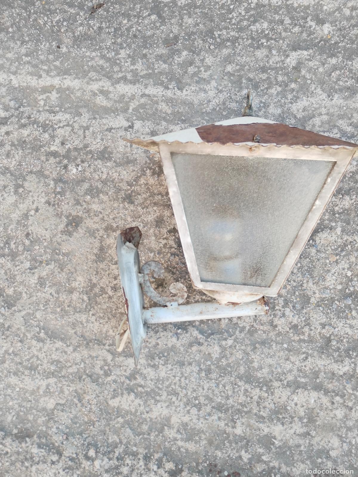Vintage: aplique farol rustico de hierro - Foto 4