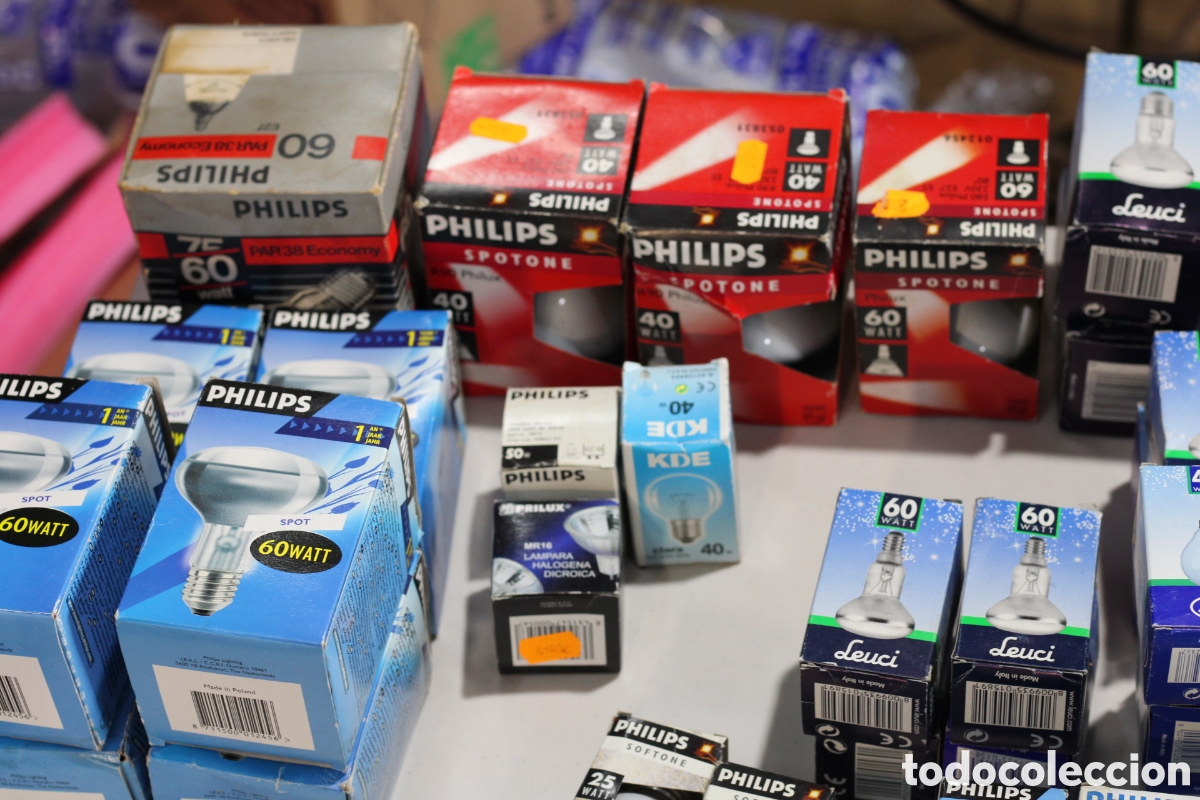 Vintage: Lote 207 Bombillas Vintage PHILIPS - Foto 6