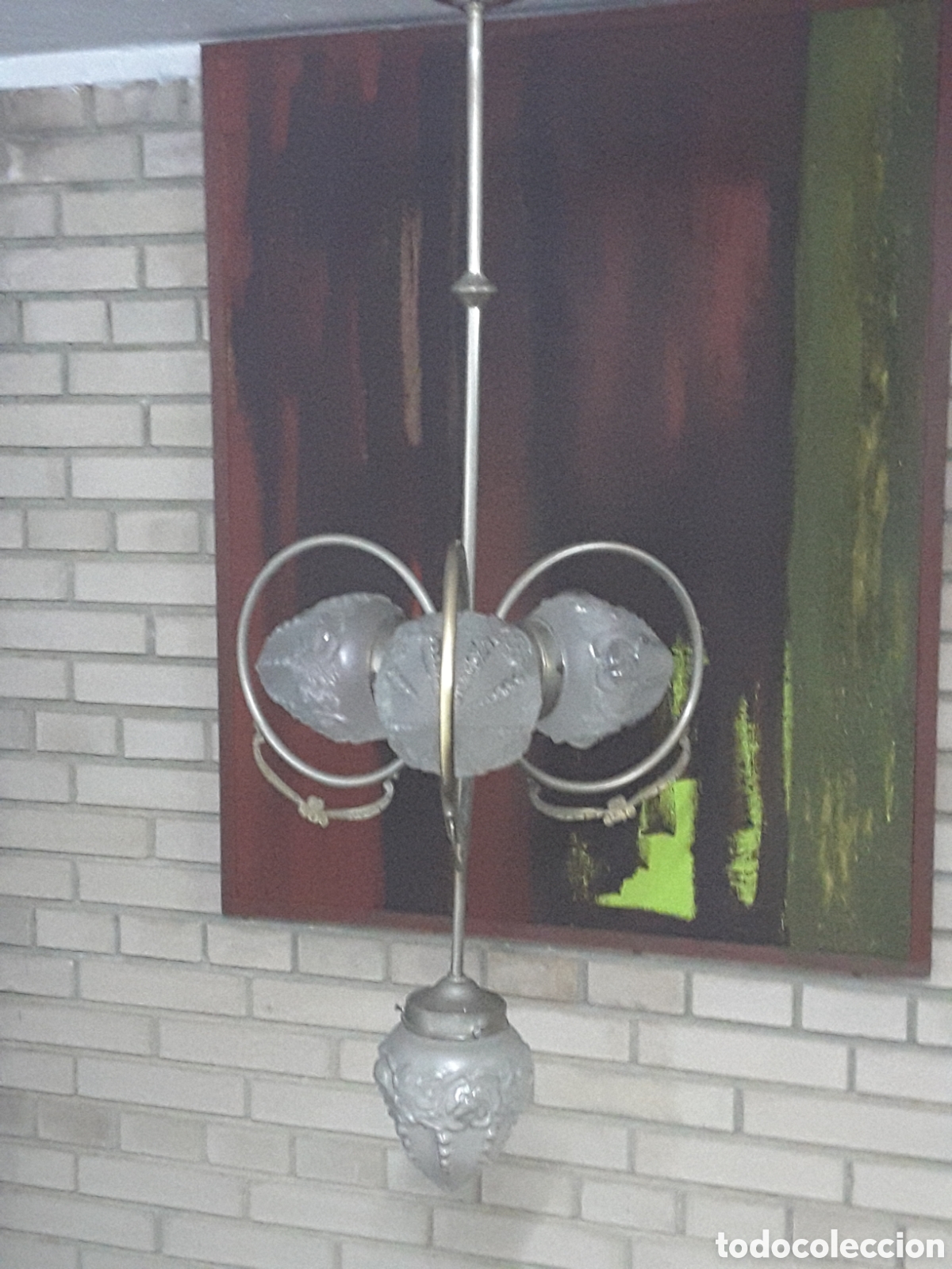 Vintage: L&aacute;mpara de techo modernista - Foto 1