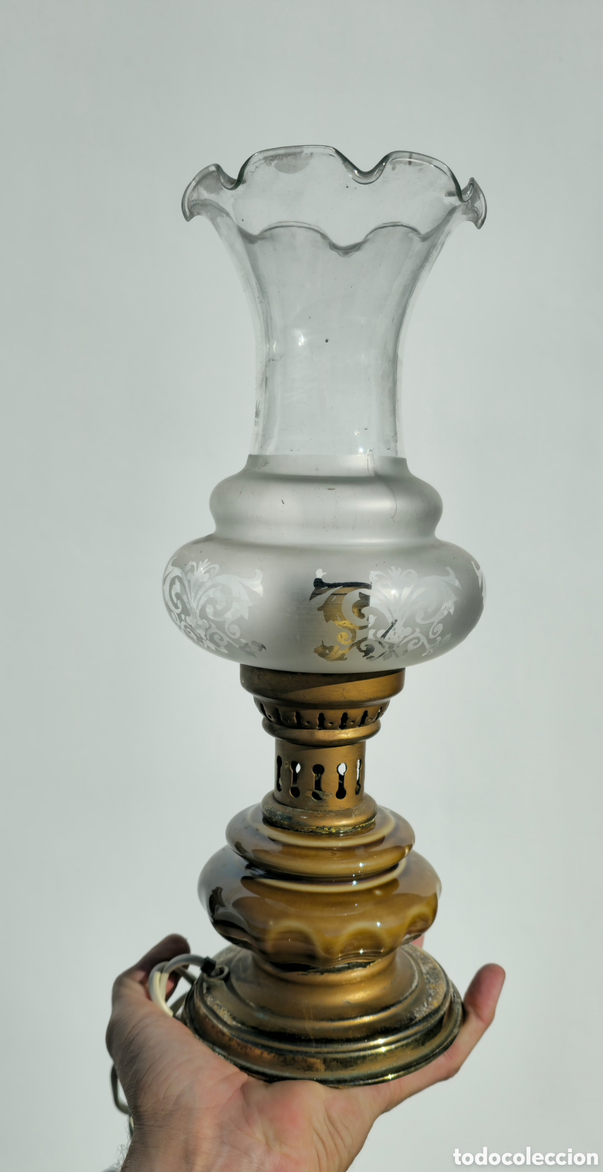 Vintage: Lampara quinque ceramica - Foto 3