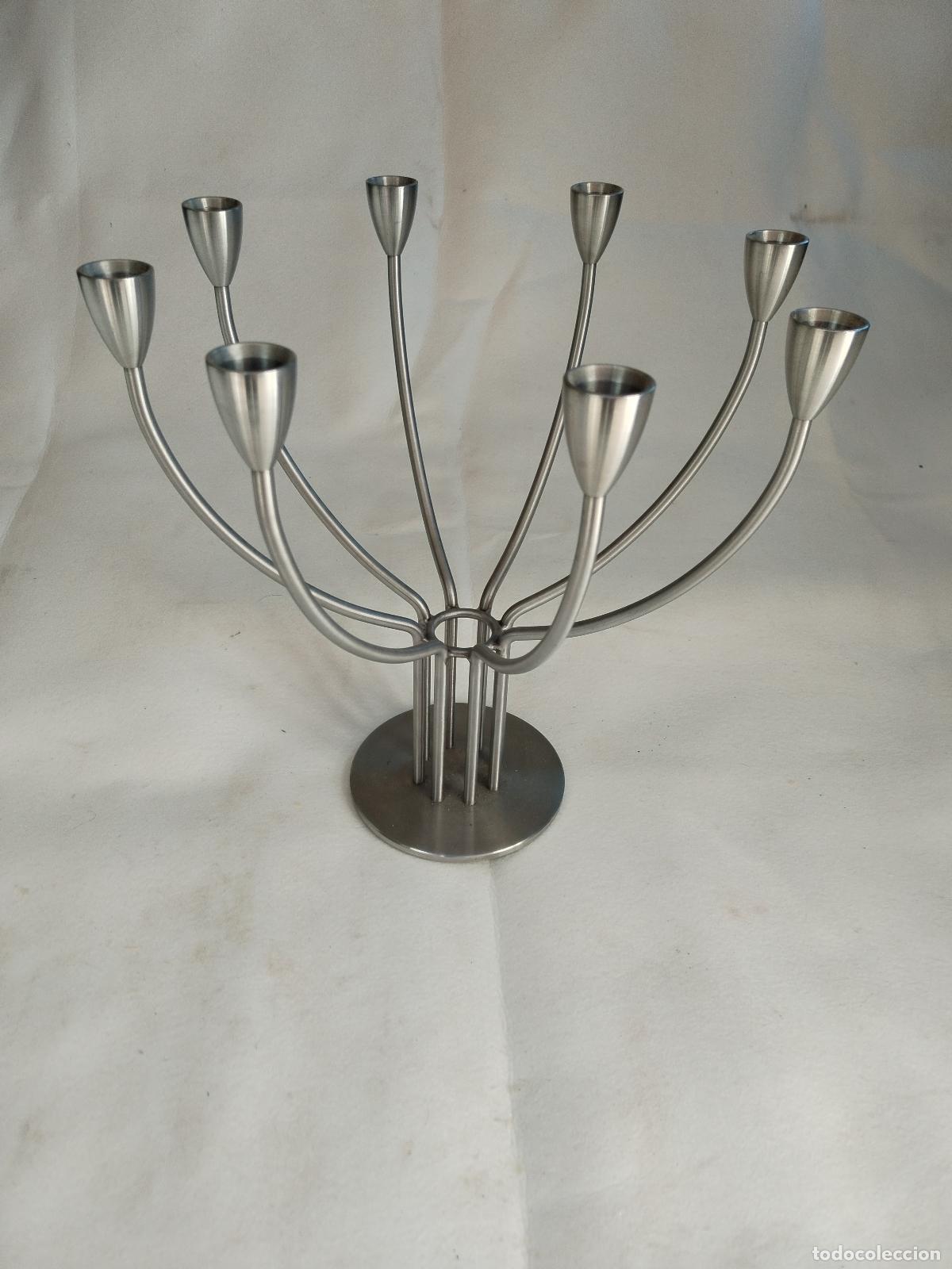 Vintage: candelabro vintage de metal - Foto 5
