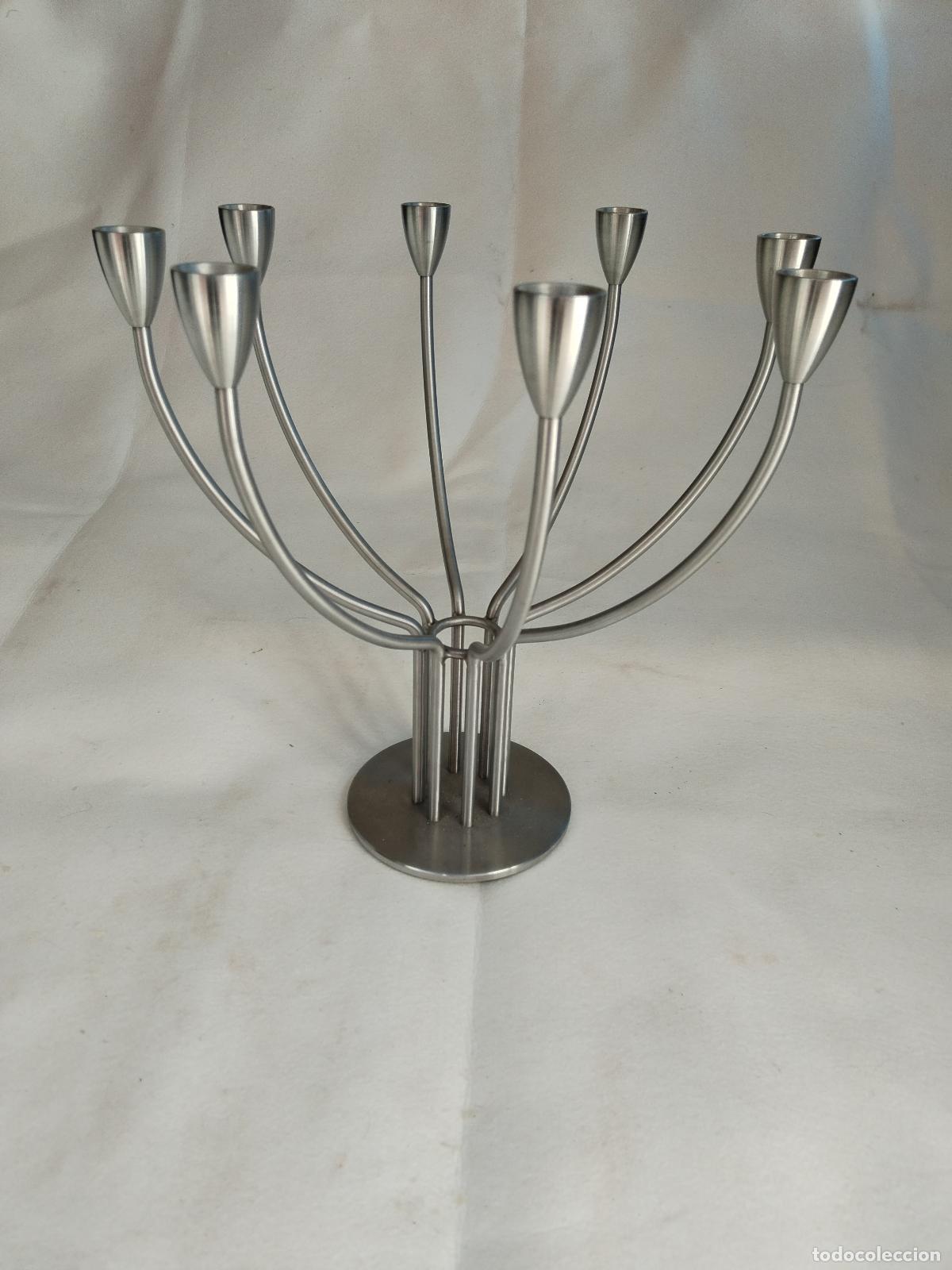 Vintage: candelabro vintage de metal - Foto 1