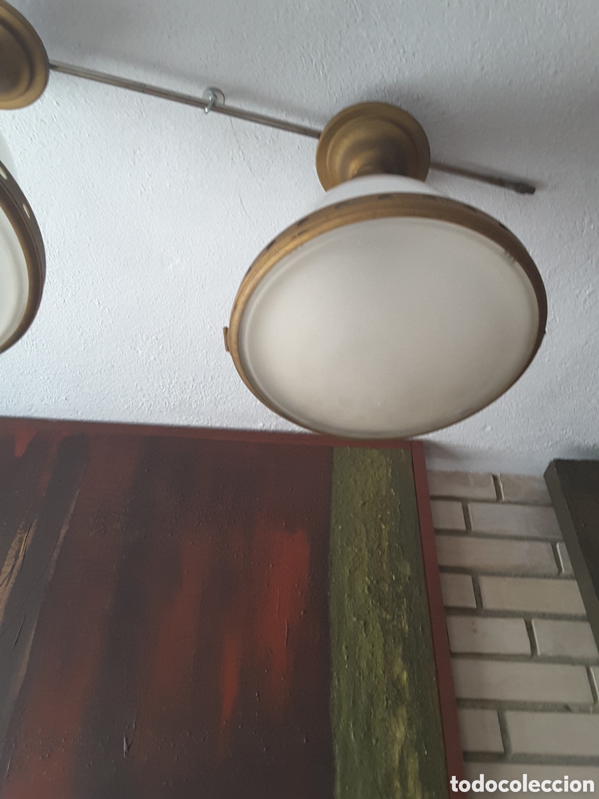 Vintage: L&aacute;mpara de techo luzette - Foto 8