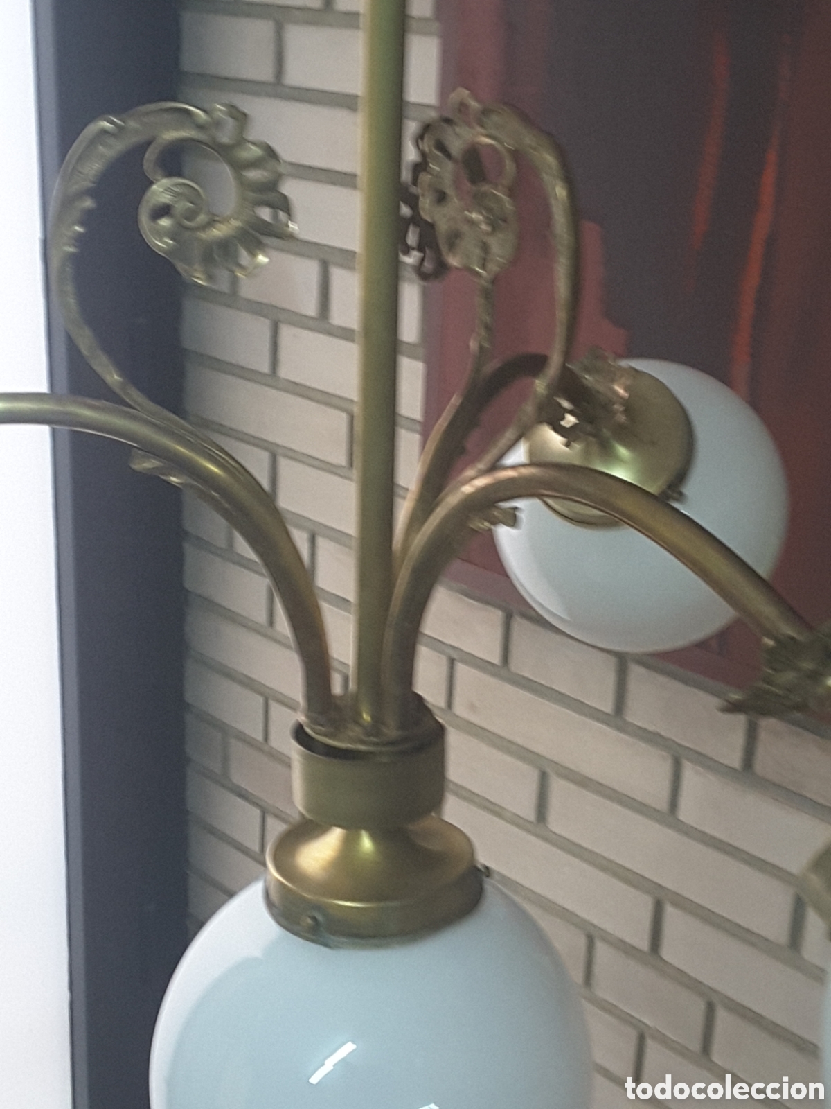Vintage: L&aacute;mpara de techo modernista - Foto 2