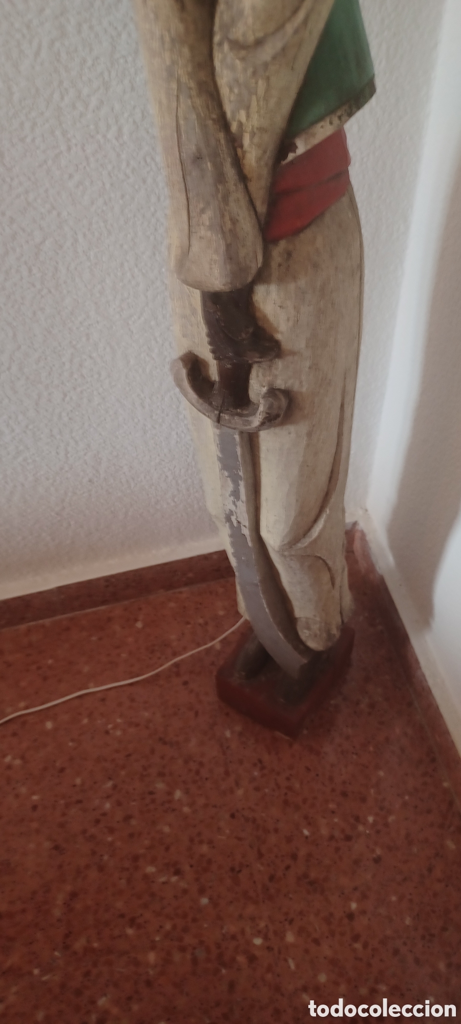 Vintage: Antigua L&aacute;mpara Colonial Madera - Foto 9
