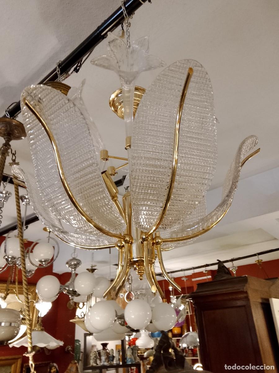 Vintage: lampara de techo-6 luces- - Foto 1