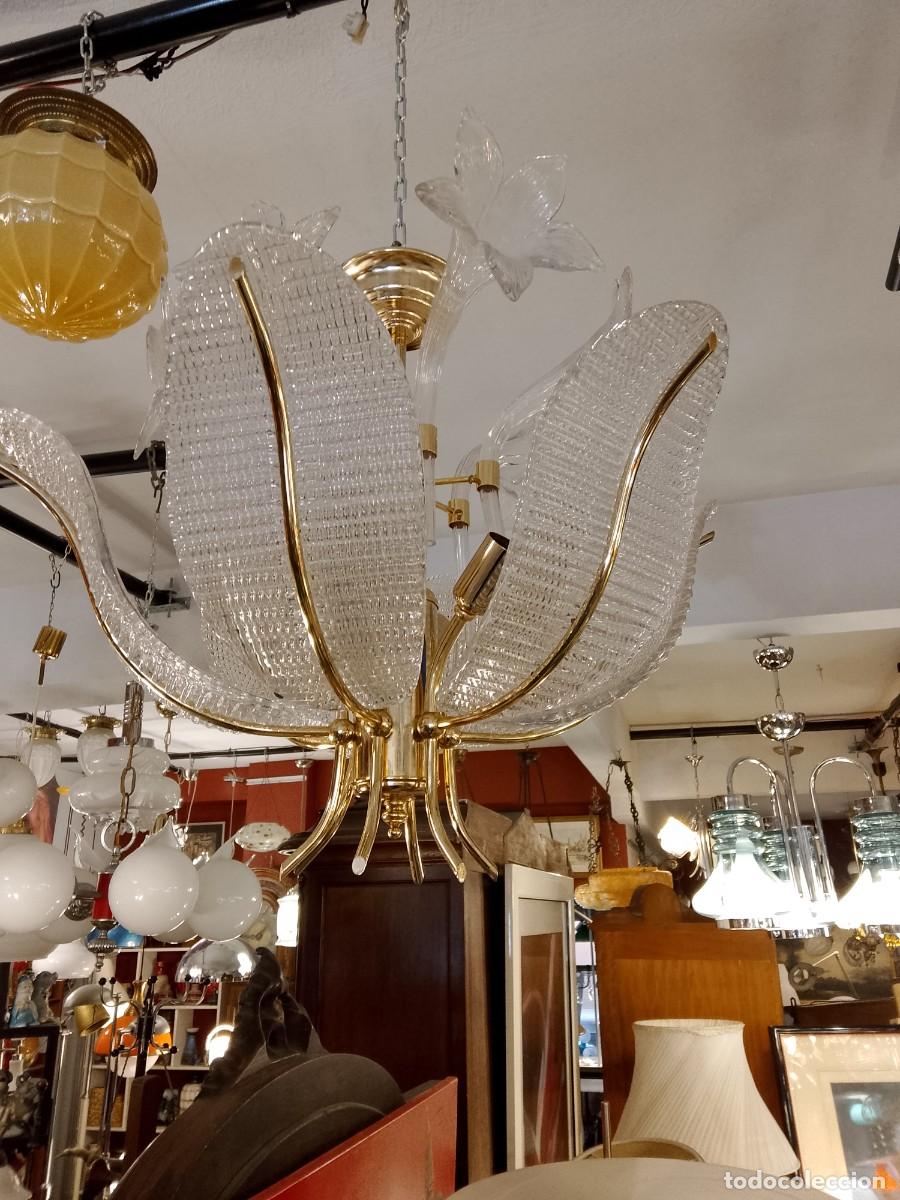 Vintage: lampara de techo-6 luces- - Foto 2