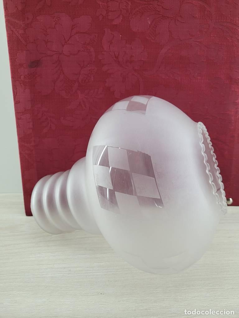 Vintage: TULIPA DE CRISTAL ESMERILADO - Foto 4