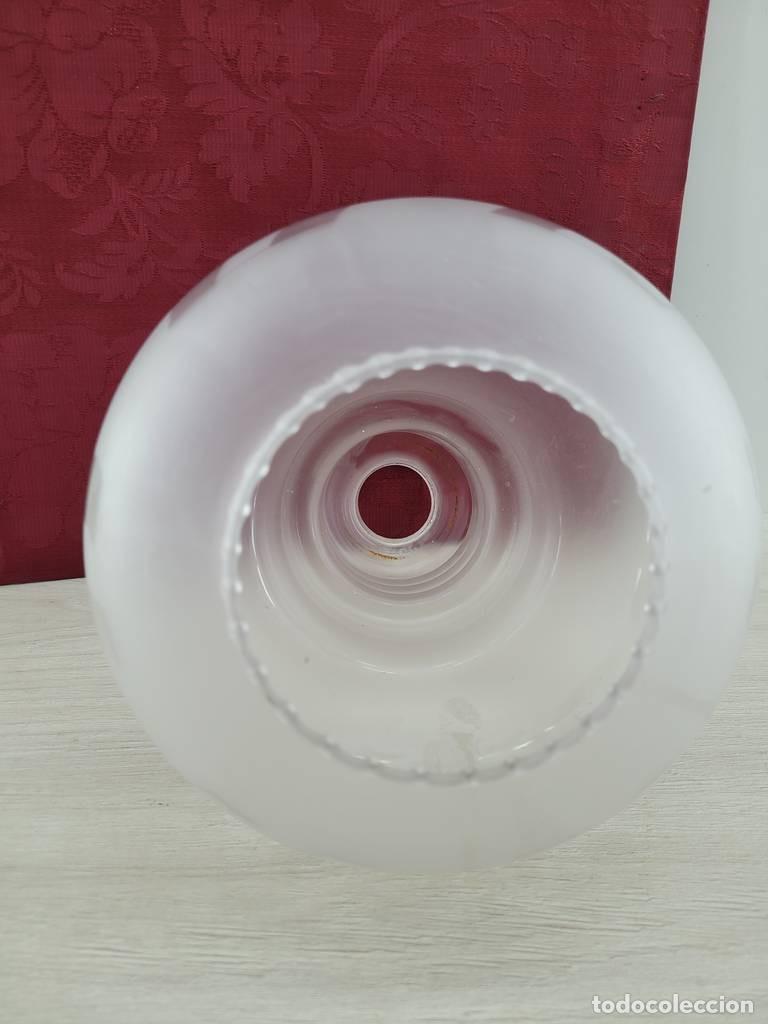 Vintage: TULIPA DE CRISTAL ESMERILADO - Foto 6