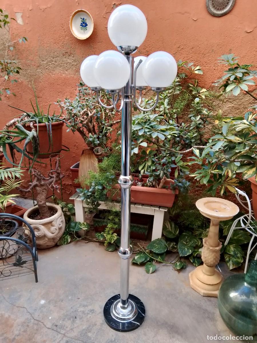 Vintage: lampara de pie 5 luces- - Foto 1