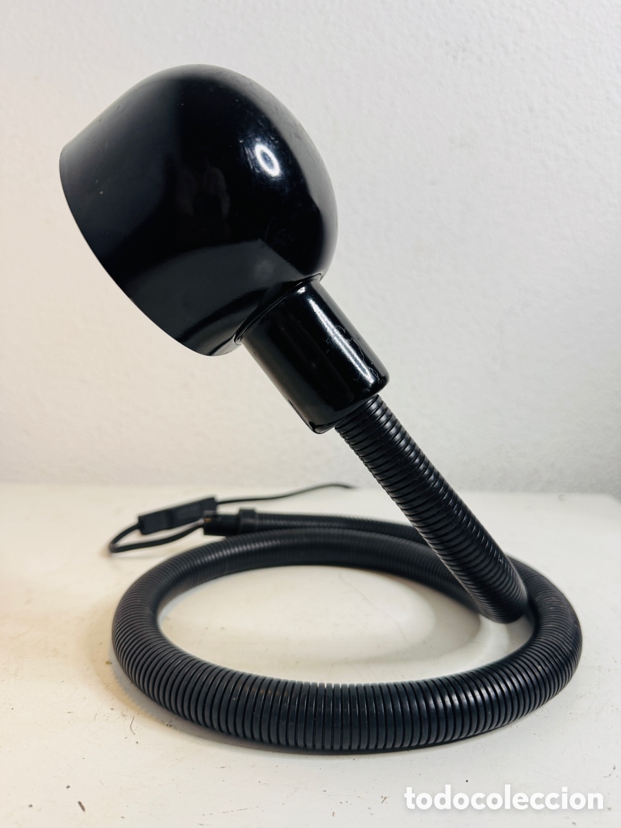 Vintage: Snake Lamp Black Design Pop 1980s - Foto 5