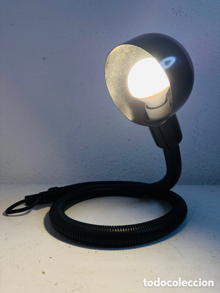 Vintage: Snake Lamp Black Design Pop 1980s - Foto 7