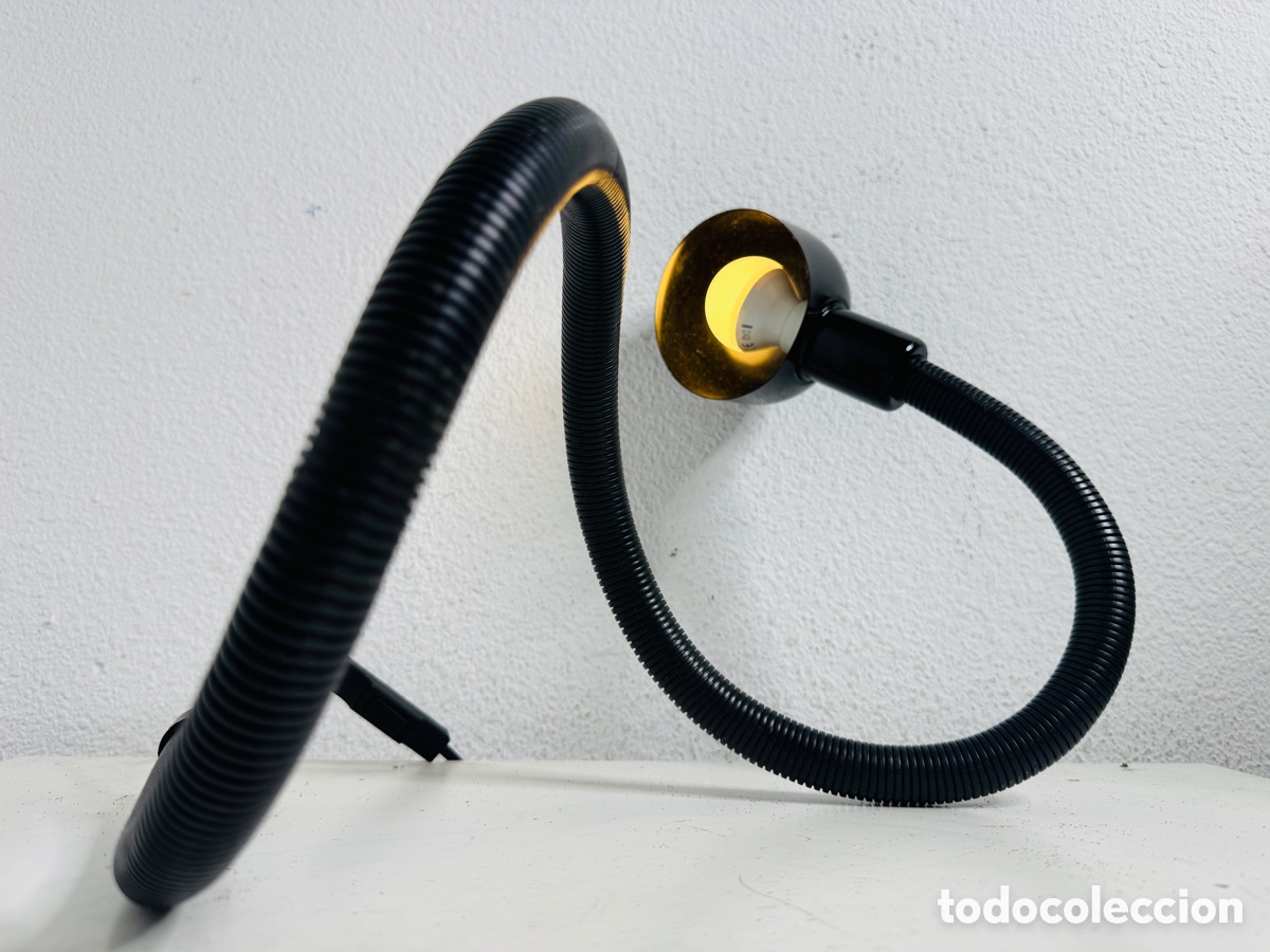 Vintage: Snake Lamp Black Design Pop 1980s - Foto 9