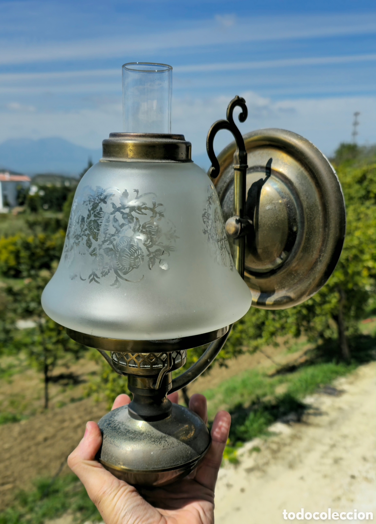 Vintage: Aplique lampara victoriana - Foto 3
