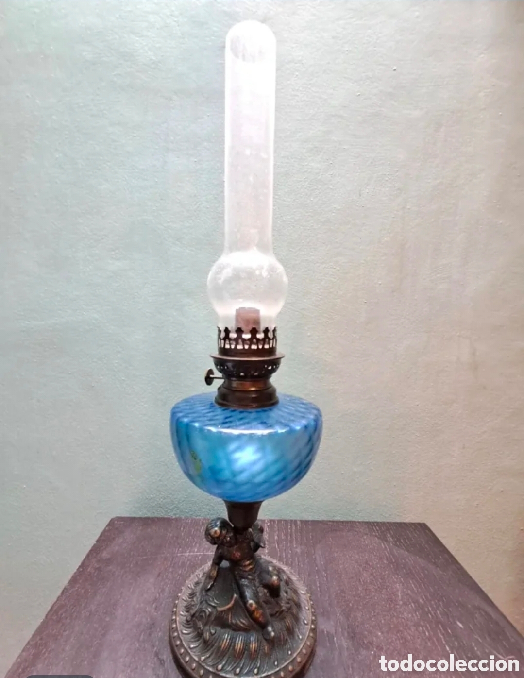 Vintage: L&aacute;mpara de aceite vintage - Foto 1