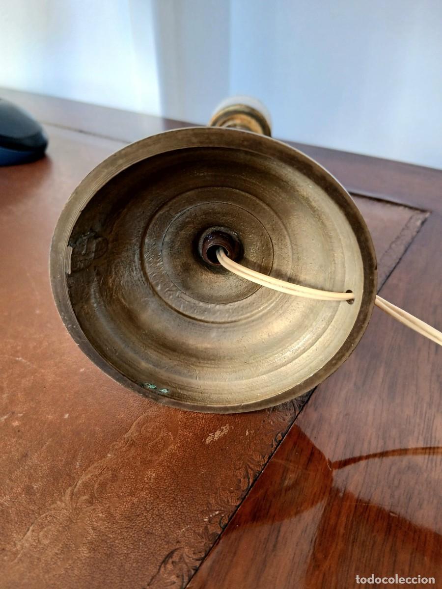Vintage: LAMPARA DE MESA LAT&Oacute;N DORADO - Foto 6