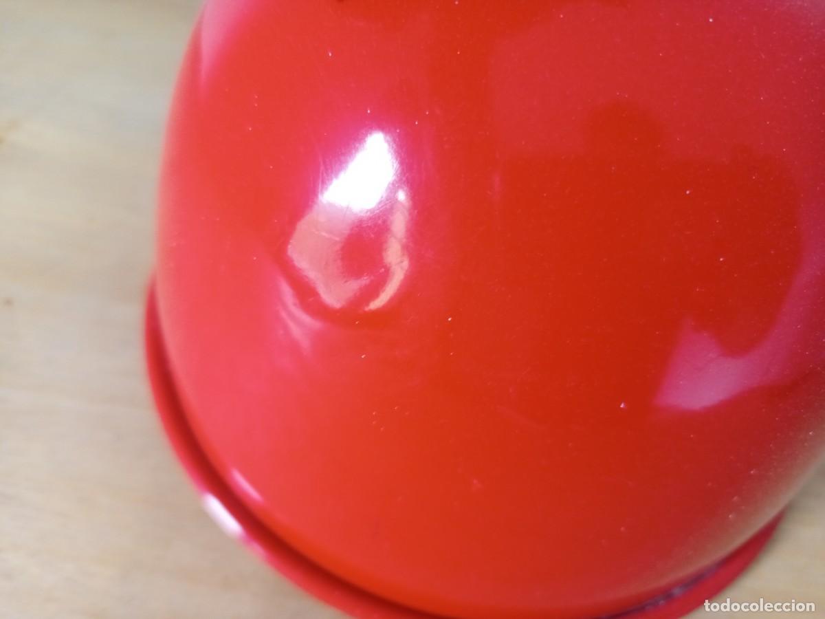 Vintage: L&aacute;mpara de techo roja.Vintage. - Foto 5