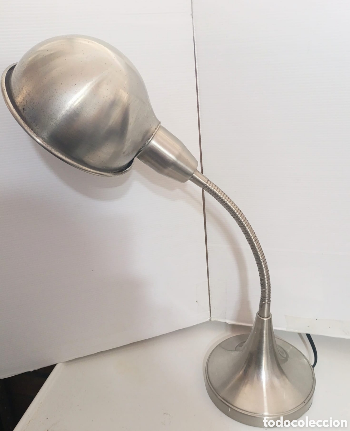 Vintage: L&aacute;mpara met&aacute;lica flexo Cobra - Foto 3
