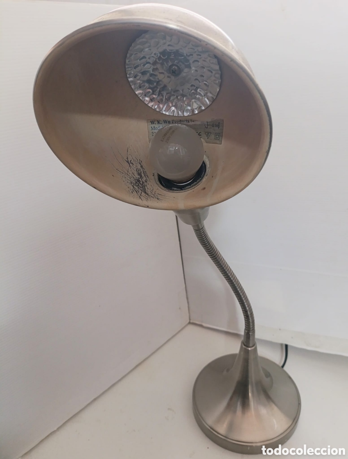 Vintage: L&aacute;mpara met&aacute;lica flexo Cobra - Foto 7
