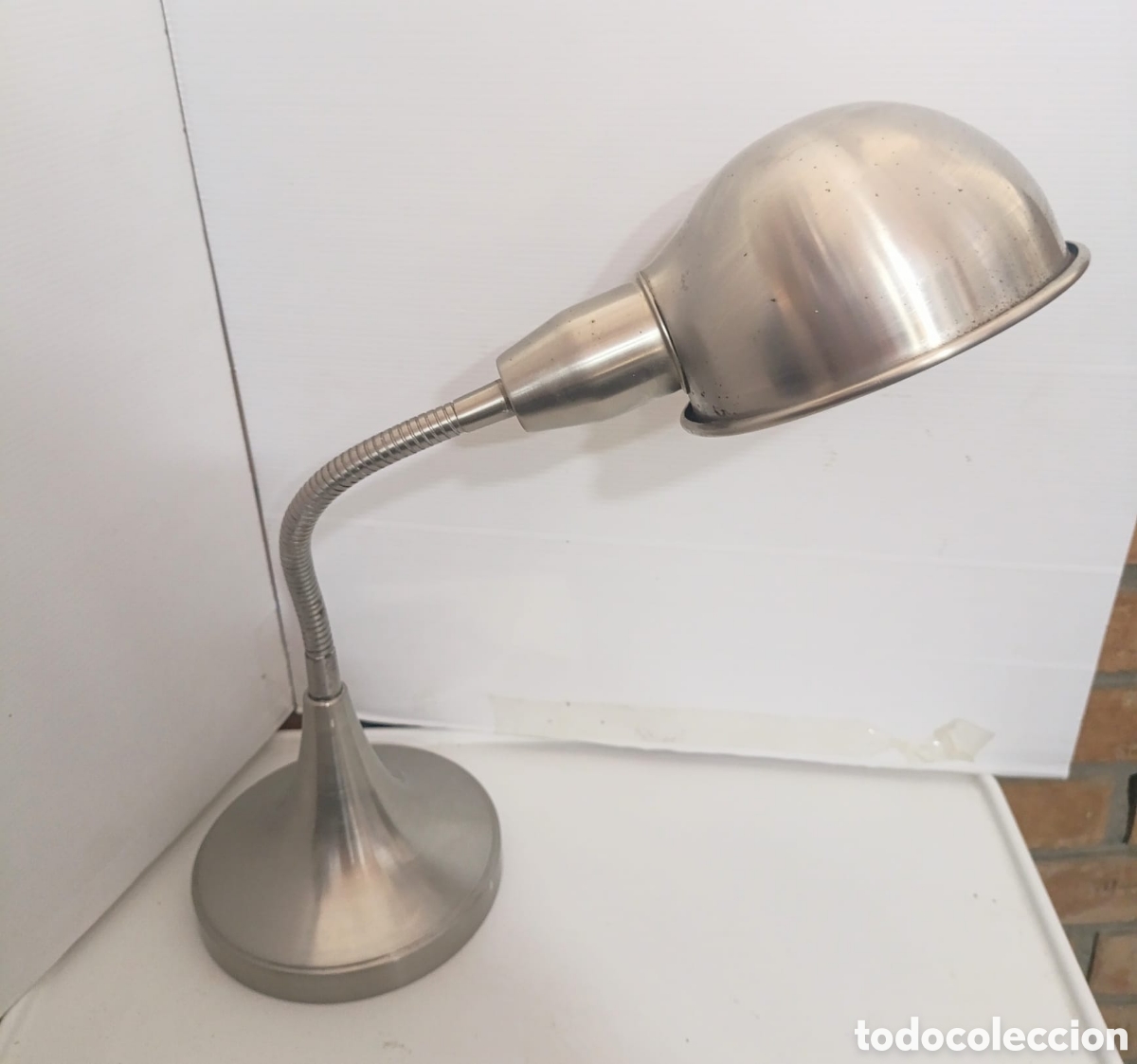 Vintage: L&aacute;mpara met&aacute;lica flexo Cobra - Foto 1
