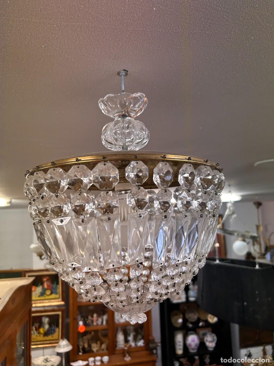 Vintage: L&aacute;mpara l&aacute;grimas de cristal - Foto 2