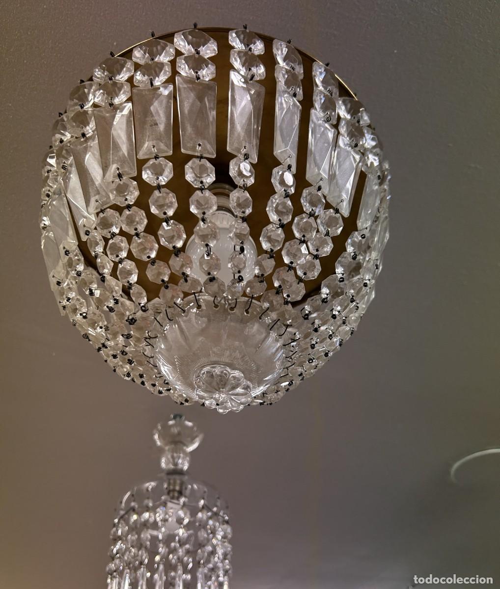 Vintage: L&aacute;mpara l&aacute;grimas de cristal - Foto 3