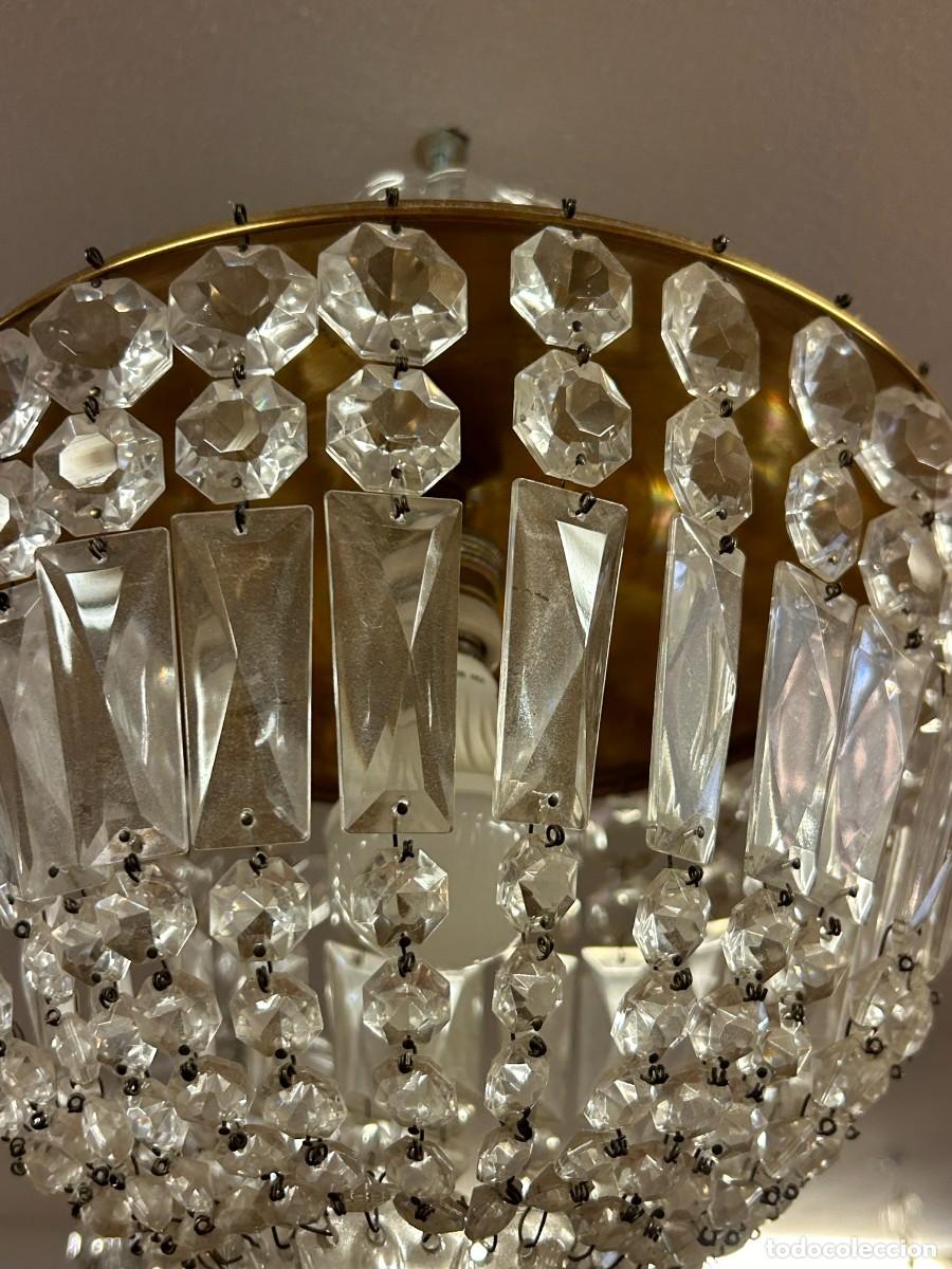 Vintage: L&aacute;mpara l&aacute;grimas de cristal - Foto 4