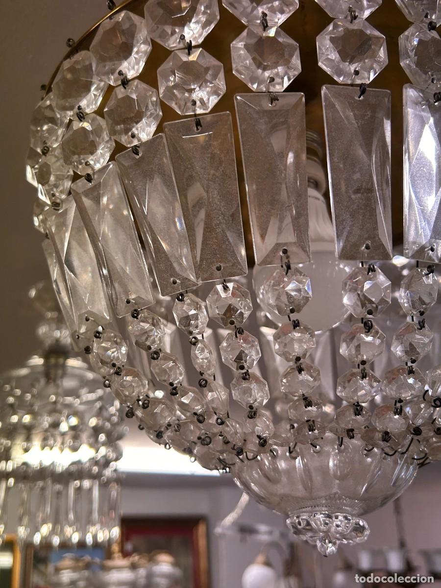 Vintage: L&aacute;mpara l&aacute;grimas de cristal - Foto 5