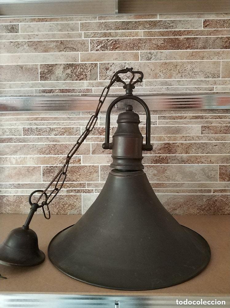 Vintage: Espectacular Lampara rustica metal - Foto 4