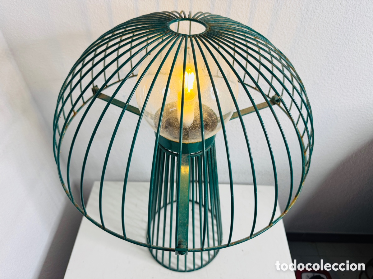 Vintage: L&aacute;mpara Seta Metal 56 cm - Foto 4