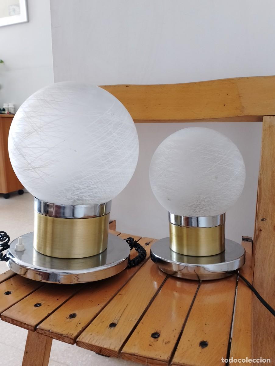 Vintage: 2 l&aacute;mparas vintage space age - Foto 7
