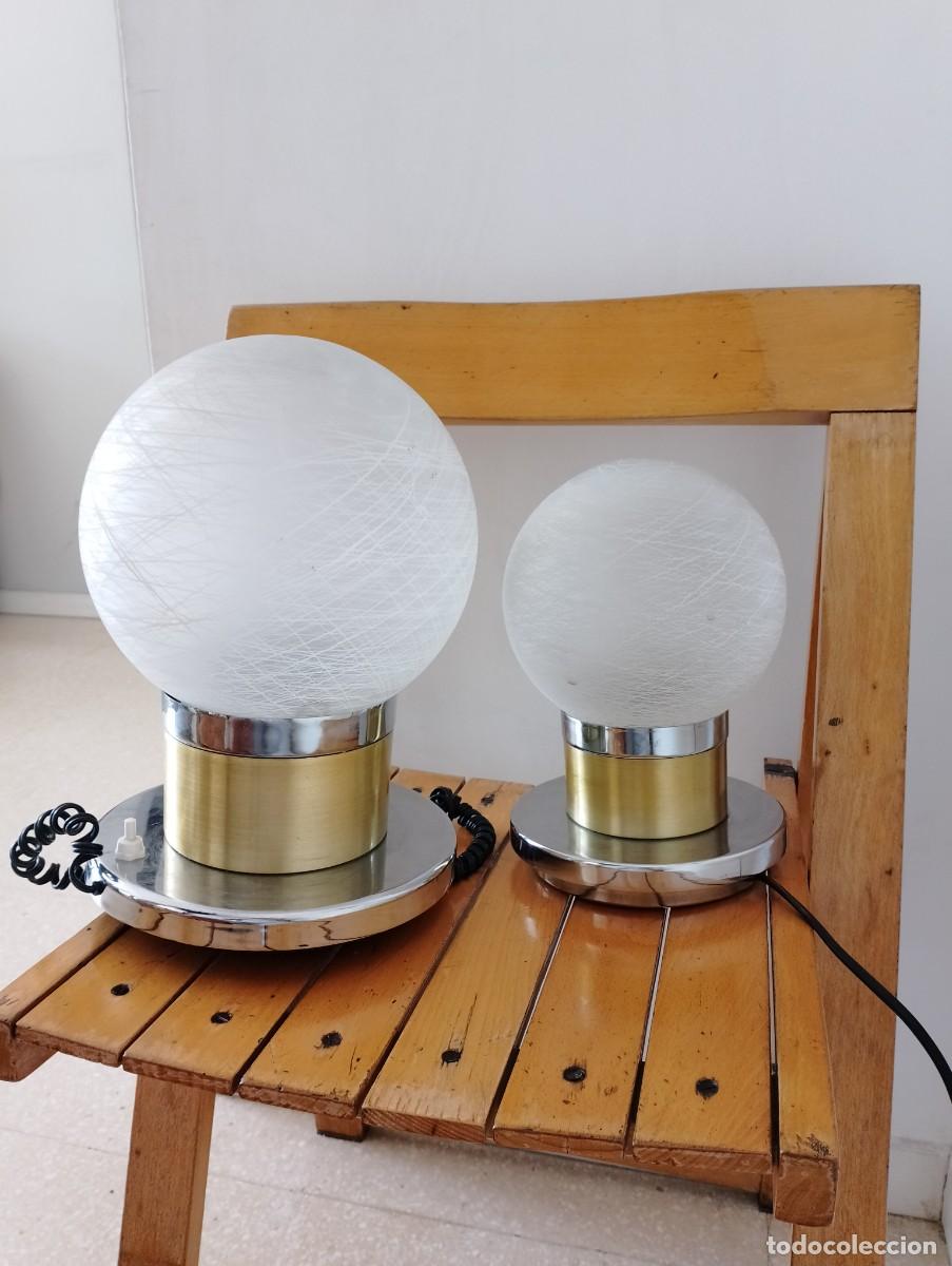 Vintage: 2 l&aacute;mparas vintage space age - Foto 9