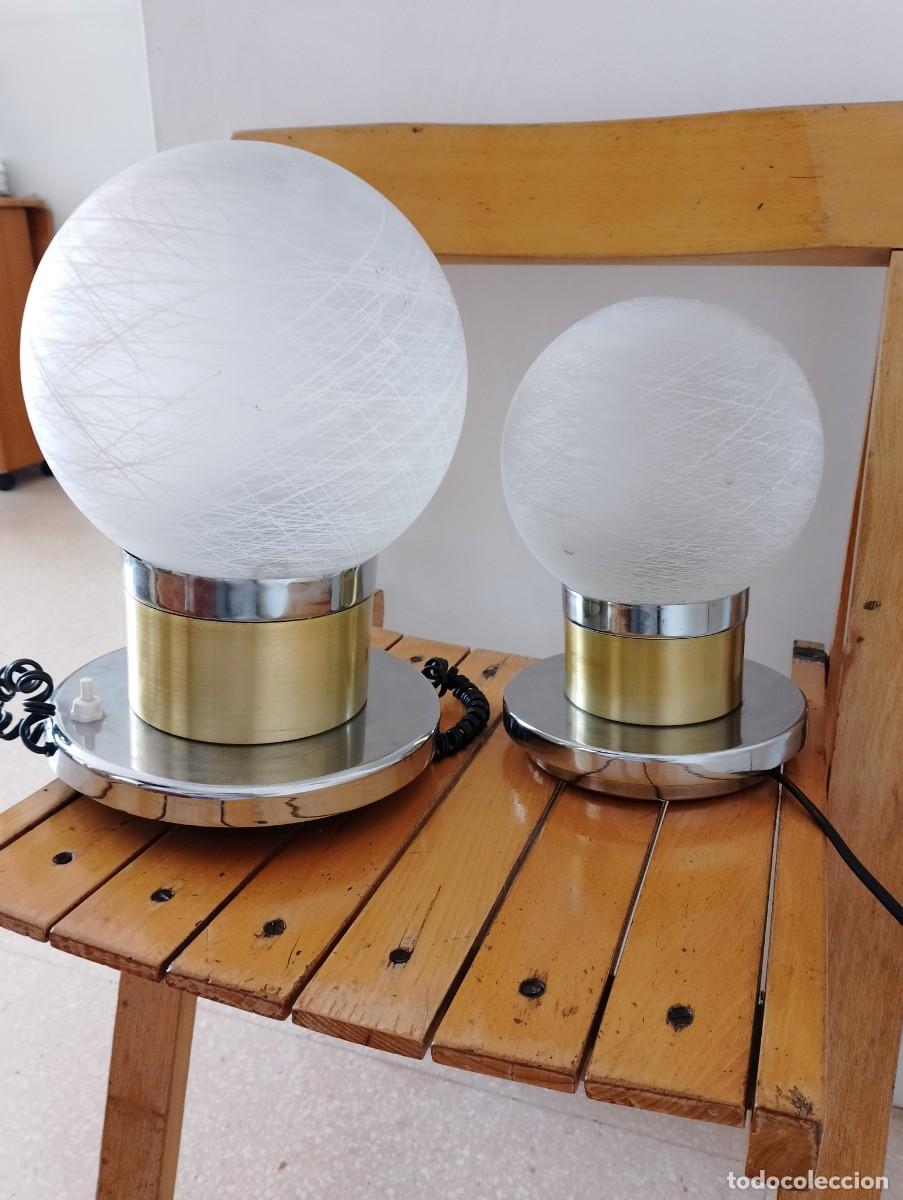 Vintage: 2 l&aacute;mparas vintage space age - Foto 10