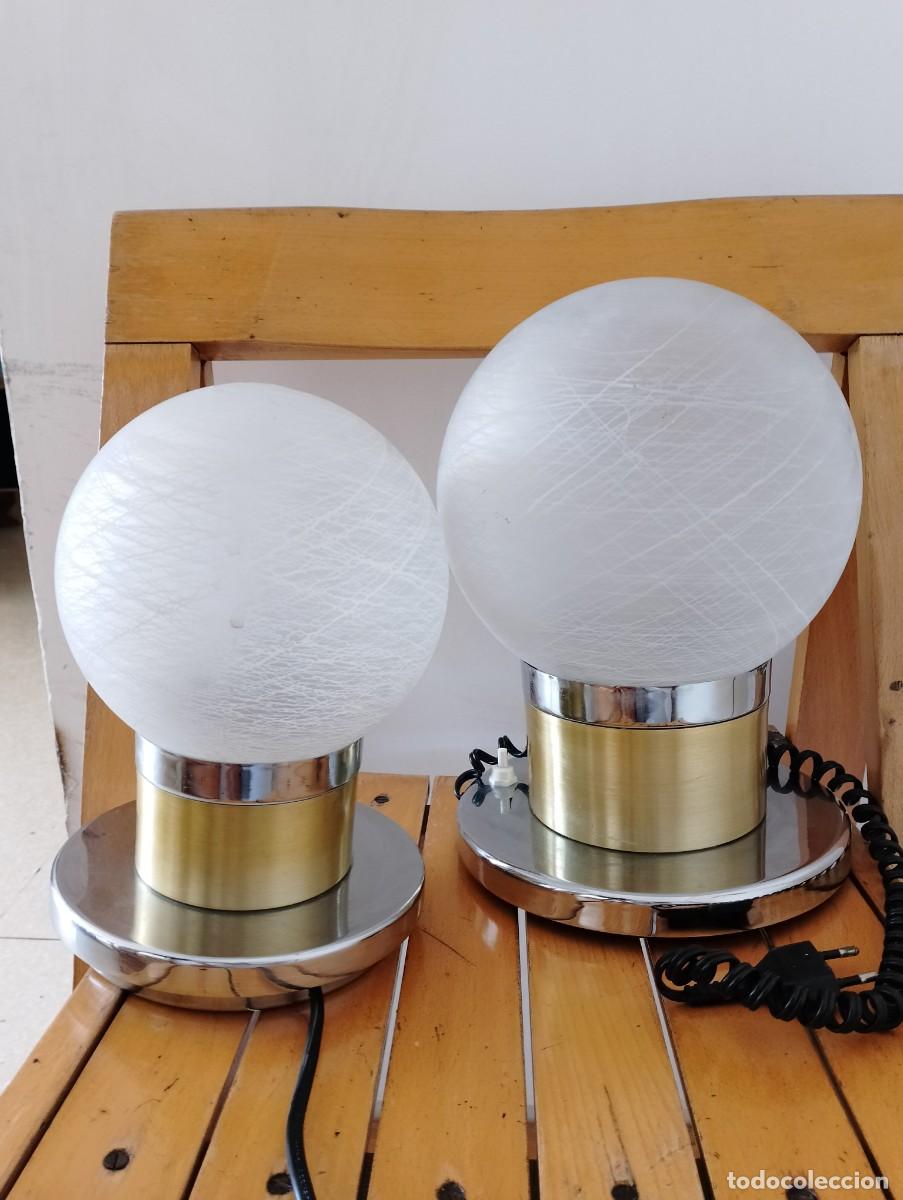 Vintage: 2 l&aacute;mparas vintage space age - Foto 17