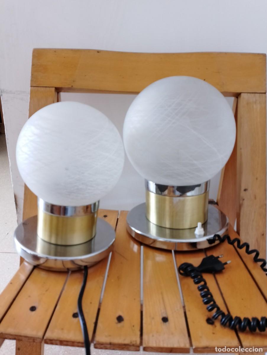 Vintage: 2 l&aacute;mparas vintage space age - Foto 19