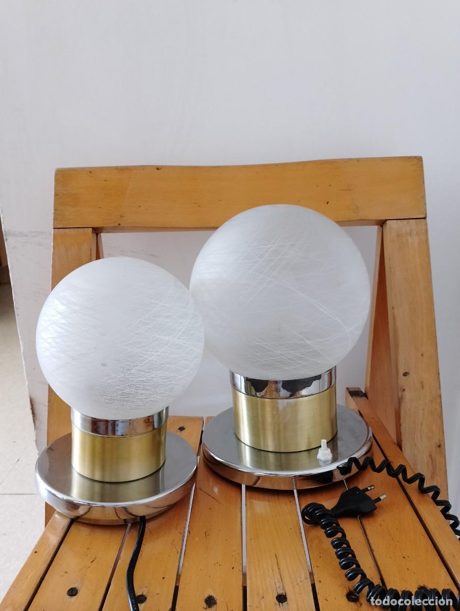 Vintage: 2 l&aacute;mparas vintage space age - Foto 23