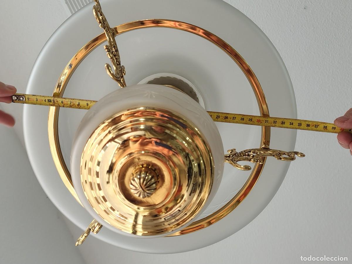 Vintage: ESPECTACULAR LAMPARA CON CRISTAL TALLADO - Foto 20