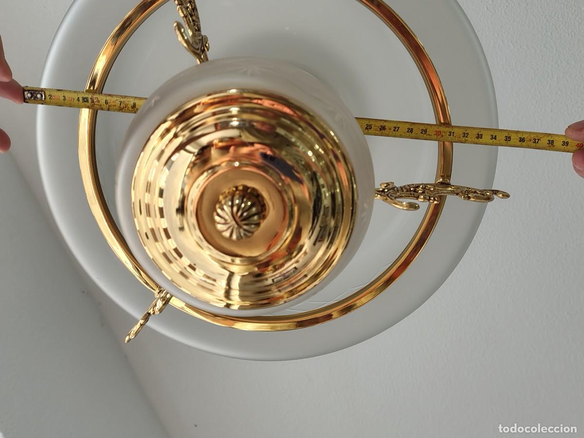 Vintage: ESPECTACULAR LAMPARA CON CRISTAL TALLADO - Foto 21