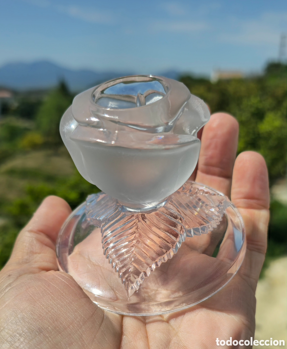 Vintage: Cristal DArques Portavelas - Foto 5