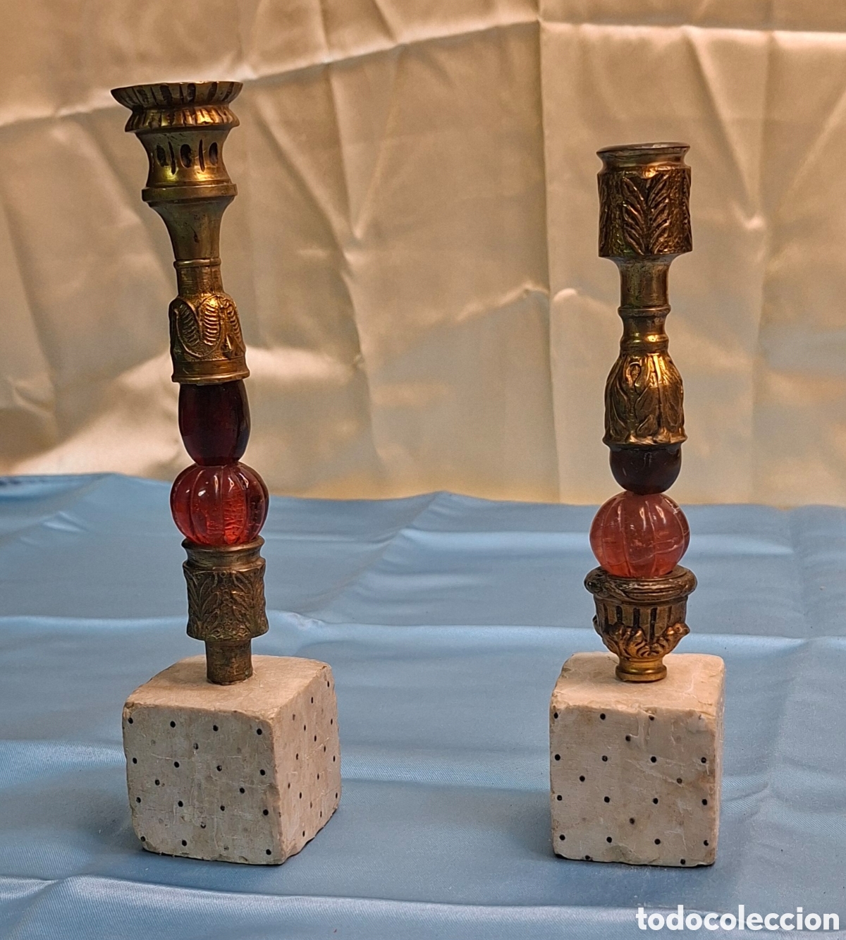 Vintage: Pareja de candelabros Siglo XX