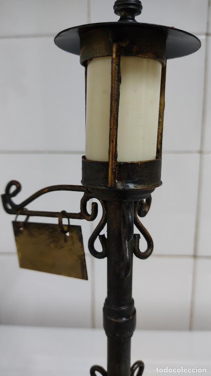 Vintage: L&aacute;mpara de mesa vintage farola - Foto 9