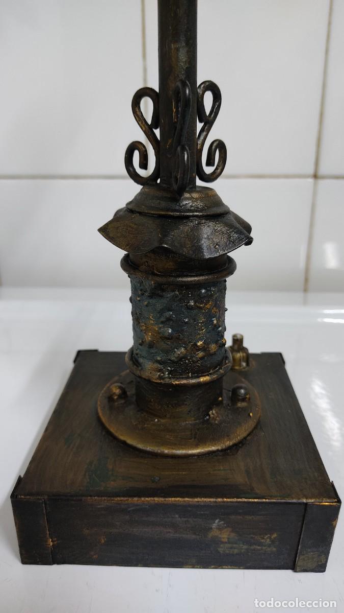 Vintage: L&aacute;mpara de mesa vintage farola - Foto 10