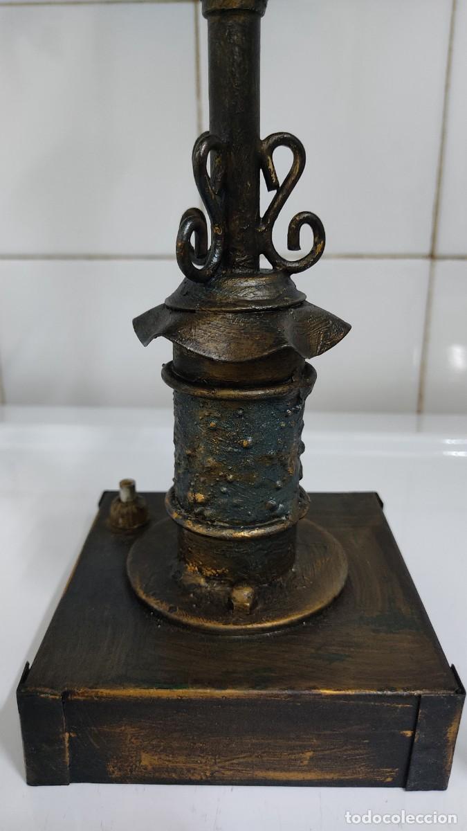 Vintage: L&aacute;mpara de mesa vintage farola - Foto 13