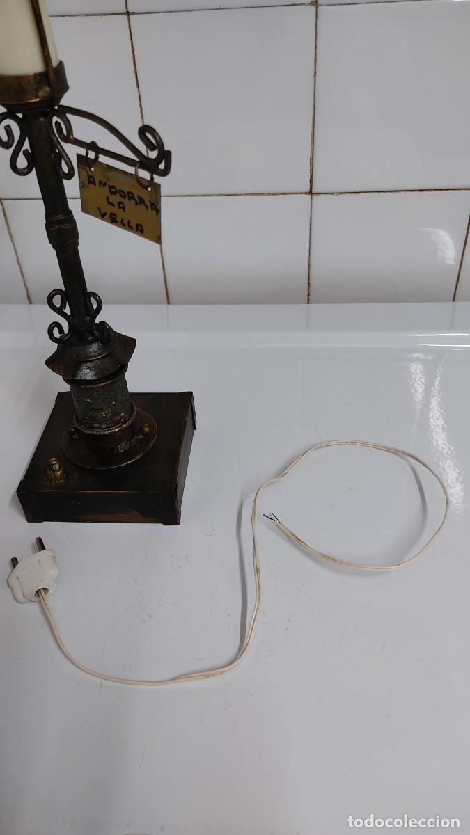 Vintage: L&aacute;mpara de mesa vintage farola - Foto 14