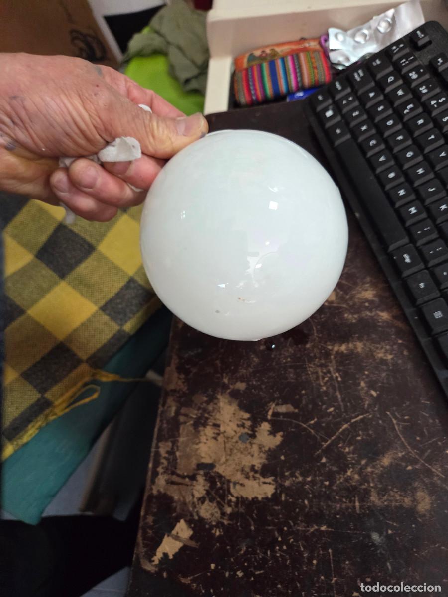 Vintage: globo de lampara opalina