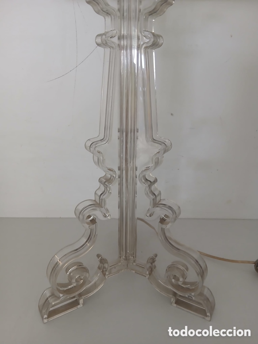 Vintage: Kartell Bourgie l&aacute;mpara de mesa LED transparente - Foto 2