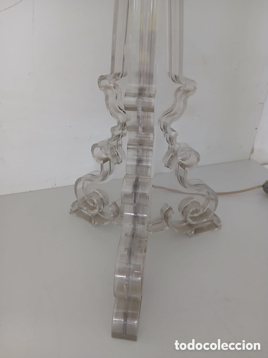 Vintage: Kartell Bourgie l&aacute;mpara de mesa LED transparente - Foto 3