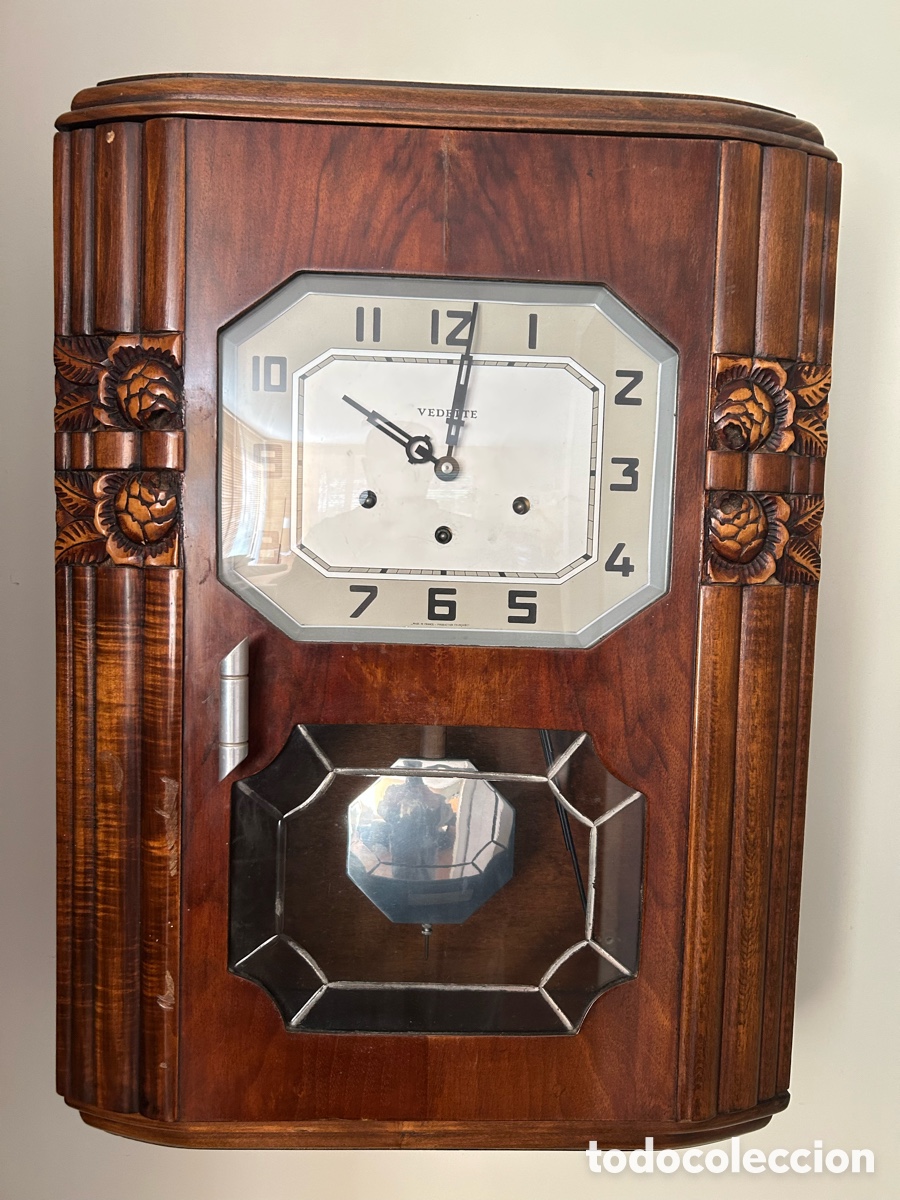 Vintage: Reloj pared antiguo Marca VEDETTE - Foto 6